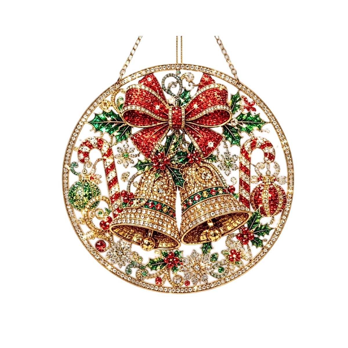 Pearl Diamond Ornament Set — Silver