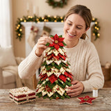Scarlet Poinsettia Patchwork Quilt Set