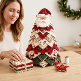 Classic Red Tree Patchwork Quilt Set