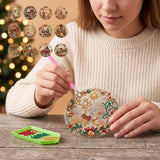 Pearl Diamond Ornament Set — Snow