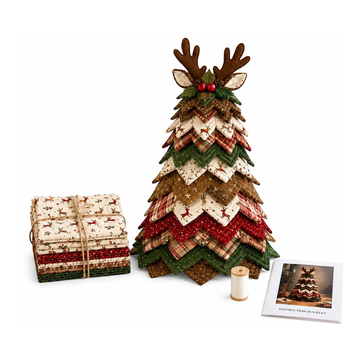 Gold Ribbon Patchwork Quilt Set
